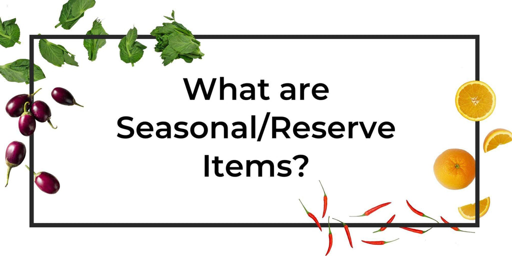 What are Seasonal and Reserve Items? Purvey'd