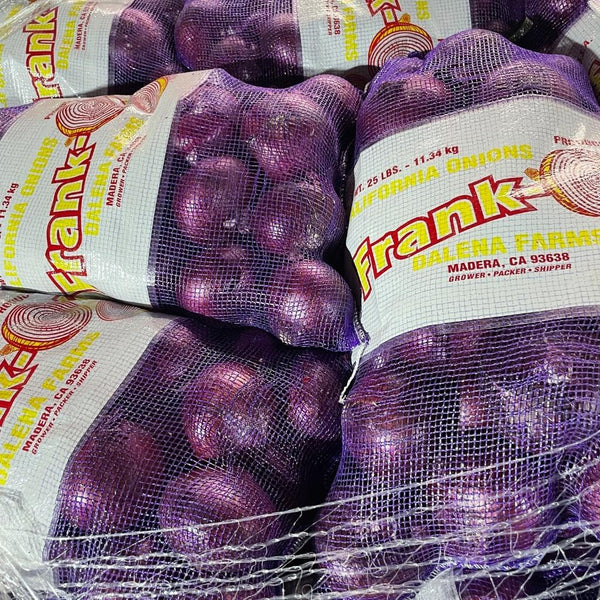 Wholesale RED ONION 25LB FRANKS Bulk Produce Fresh Fruits and Vegetables